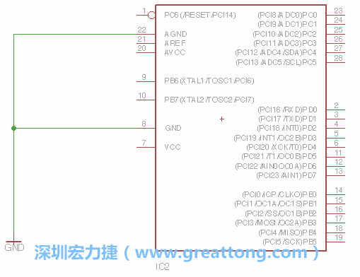 排針的用途是連接微控制器的輸出和輸入，它提供了一個平臺給焊線和針腳。