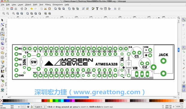 既然你有一個以電路板為背景的清晰影像了，使用向量工具將要絲印的圖像畫在上面吧，下面有一個例子。