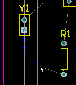  圖26 手動布線檢查文檔工作區(qū)底部的層標(biāo)簽。