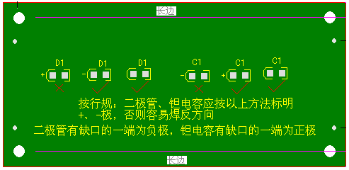 關(guān)于二極管、鉭電容的極性標注